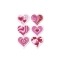 Hearts Pink / White Flat