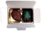 VIP2 White, Tray, 2 Xmas Chocolates and Ribbon