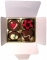 VIP4 White, Tray, 4 Xmas Chocolates and Ribbon