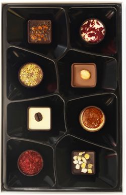 Open box showing contents.