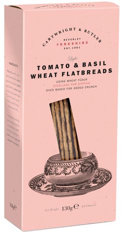 Tomato and Basil Wheat Flatbread