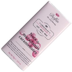 Bar of chocolate Caramelized Macadamia Nuts