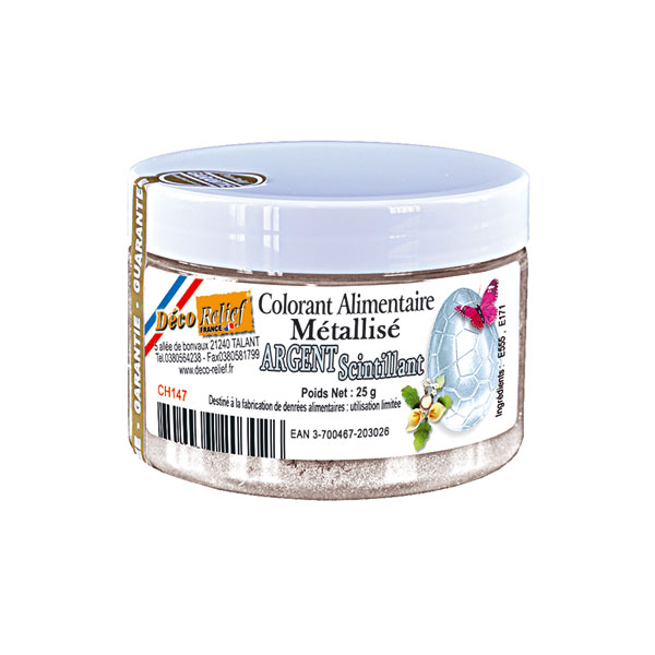 Powder Metallic Sparkling Silver