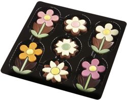 Flower Box contents in tray.