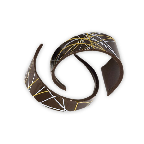 Curls Medium Yellow / White Lines