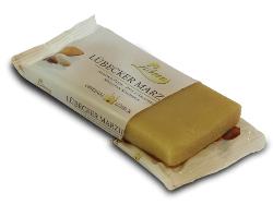 Open packet of Lubecca marzipan.